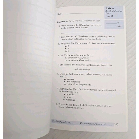 Abeka Adventures in Greatness 6th Grade Speed & Comprehension Reader 4th Ed NEW - Picture 4 of 4